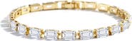 Mint & Lily Baguette Tennis Bracelet