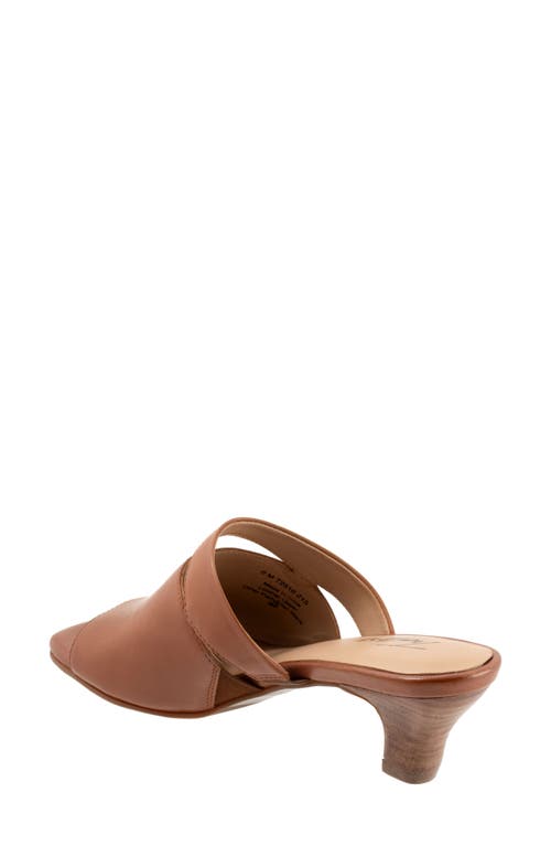 Trotters Ninette Kitten Heel Slide Sandal In Luggage