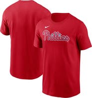 Nike Men's Nike Red Philadelphia Phillies Fuse Wordmark T-Shirt