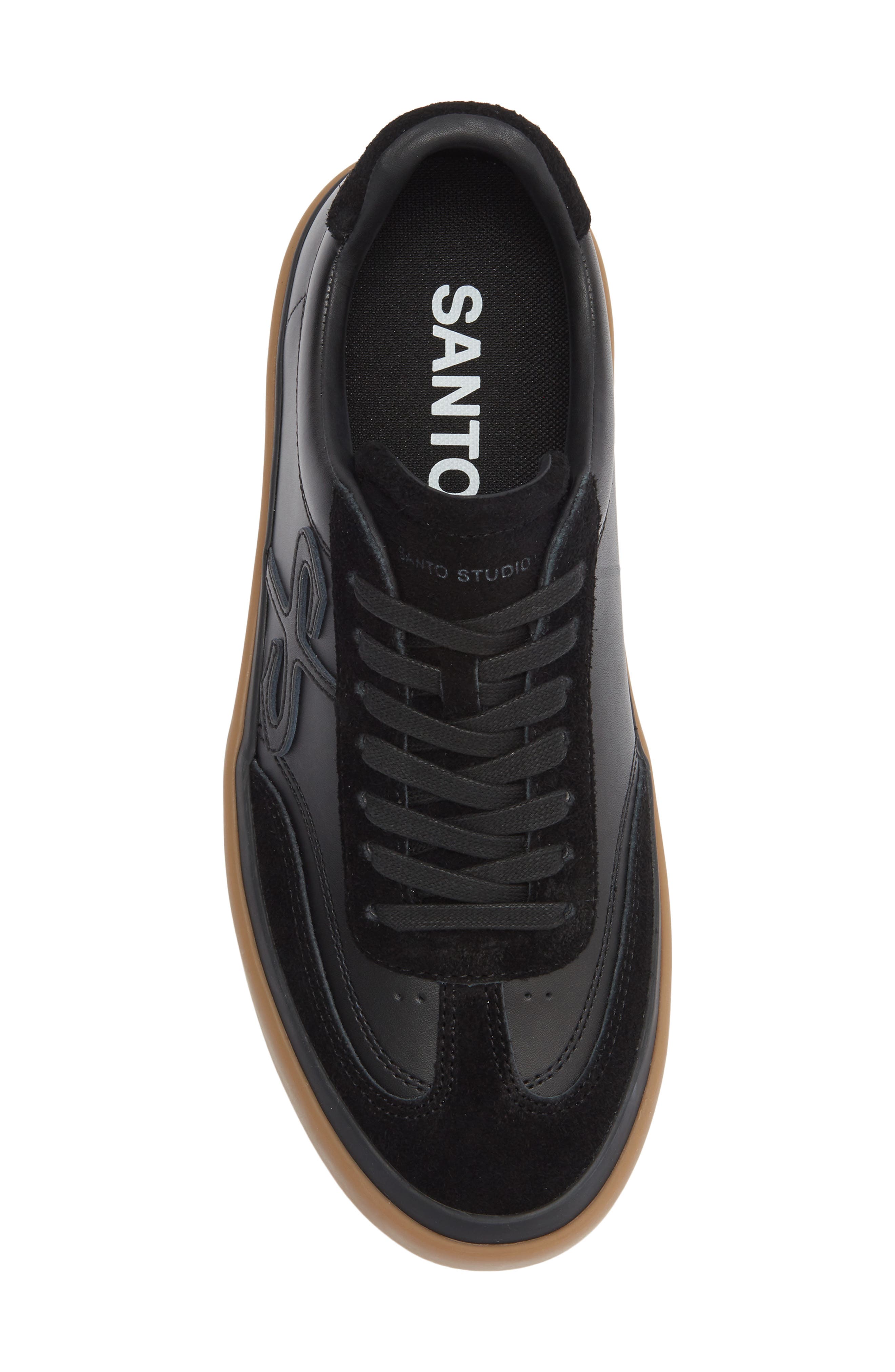 SANTO STUDIO Trento Low Top Sneaker, Alternate, color, Black