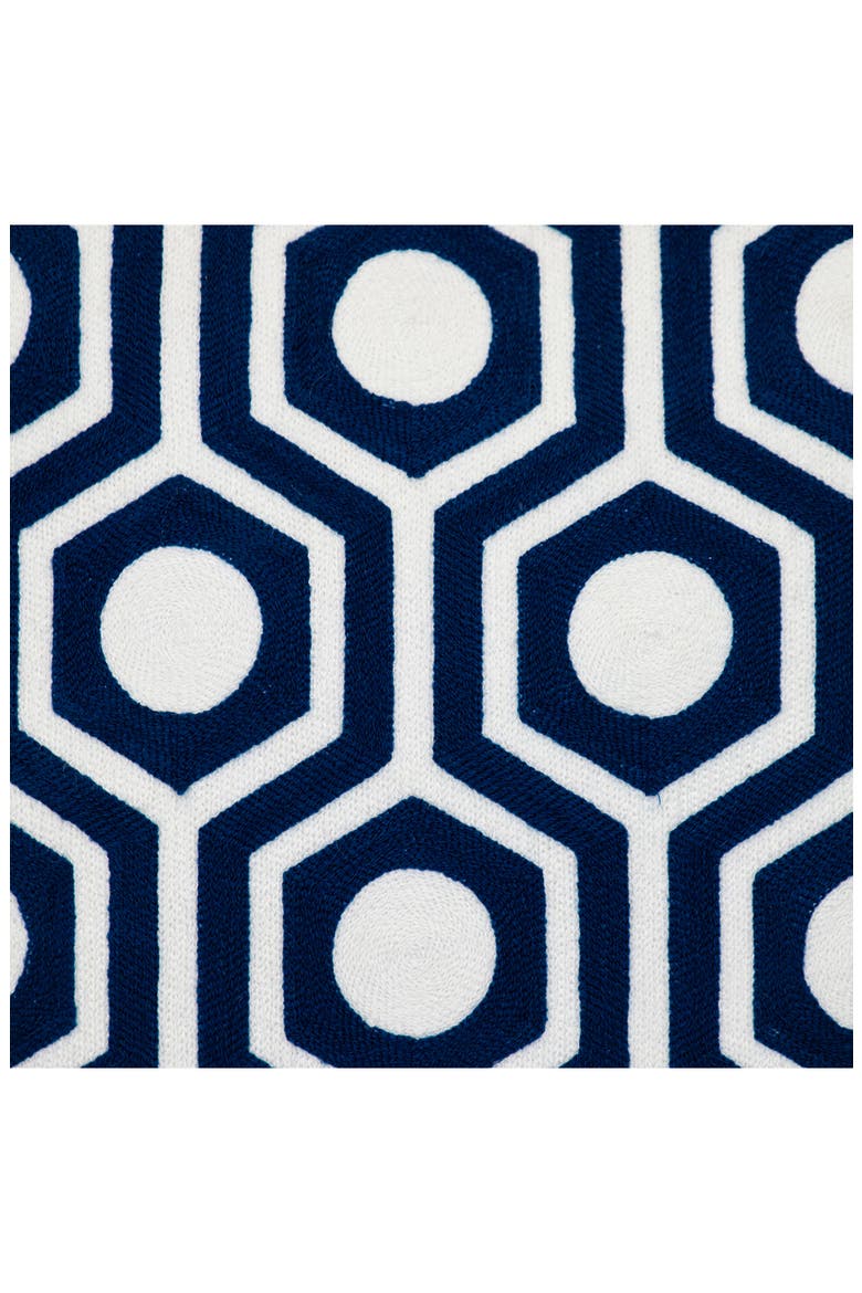 Ursae Embroidered Throw Pillow, Alternate, color, BLUE