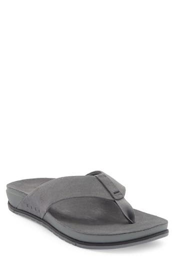 Reef Ojai Suede Flip Flop In Gray