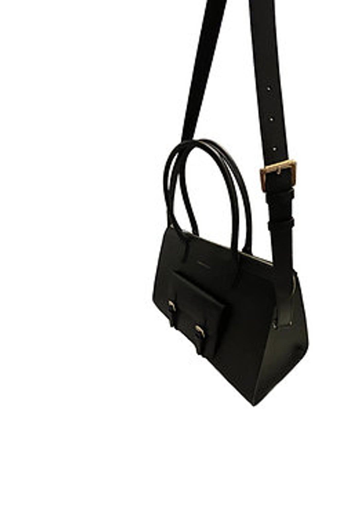Ruth Leather Handbag, Alternate, color, Black