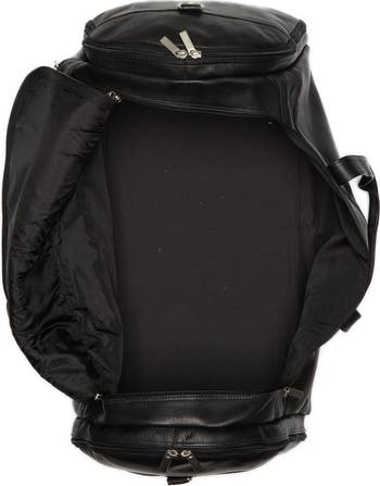 Extra Large Multi Pocket Leather Duffle Bag