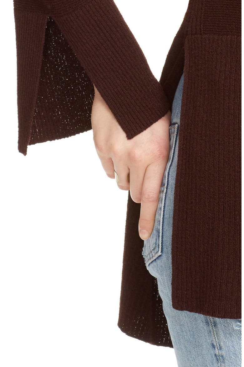 Crisscross Sweater, Alternate, color, CHOCOLATE