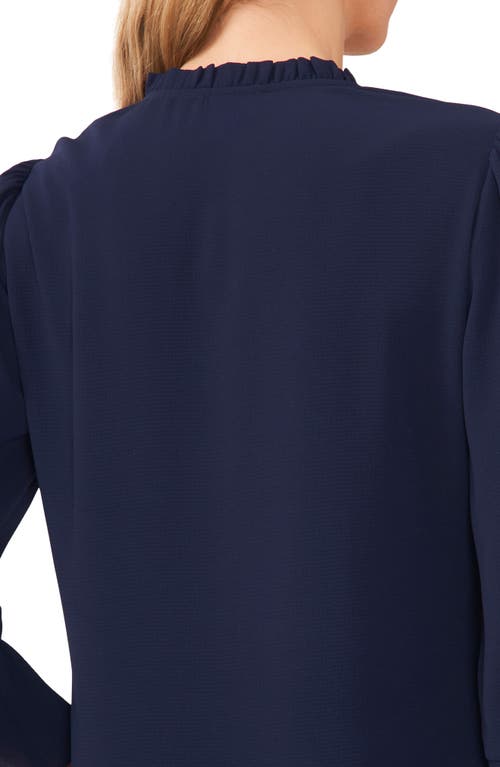 Cece Ruffled V Neck Top