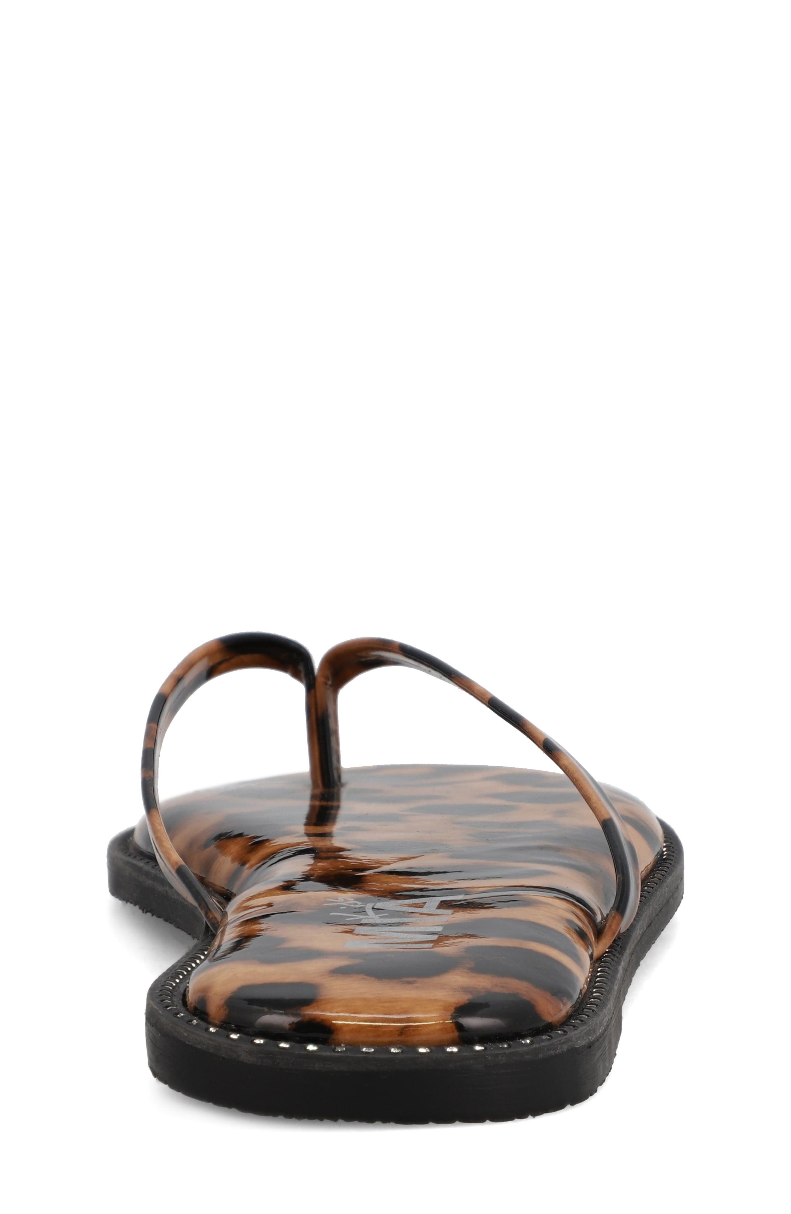 MIA Kids' Little Aster Flip Flop, Alternate, color, Leopard Print