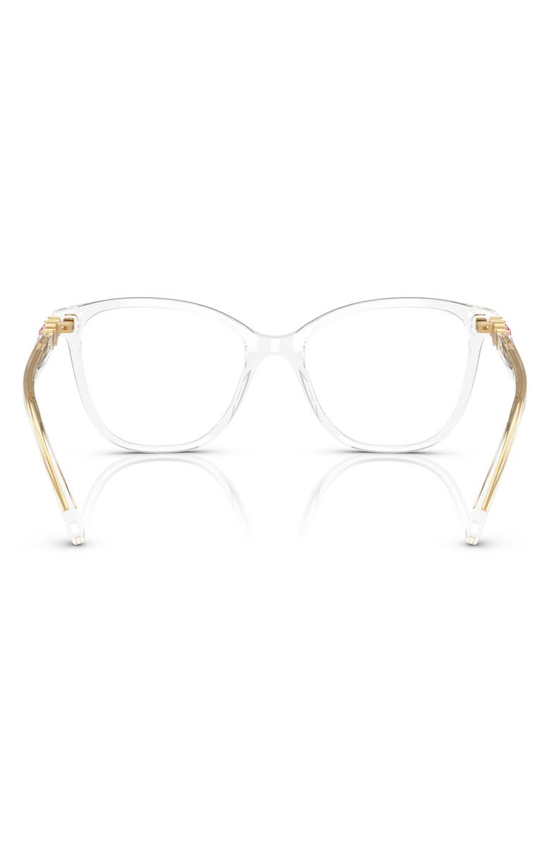 Swarovski 52mm Square Optical Glasses, Alternate, color, Crystal