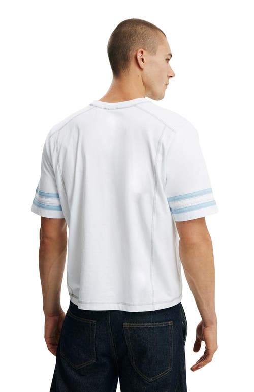 COTTON ON CROPPED FIT PANEL T-SHIRT