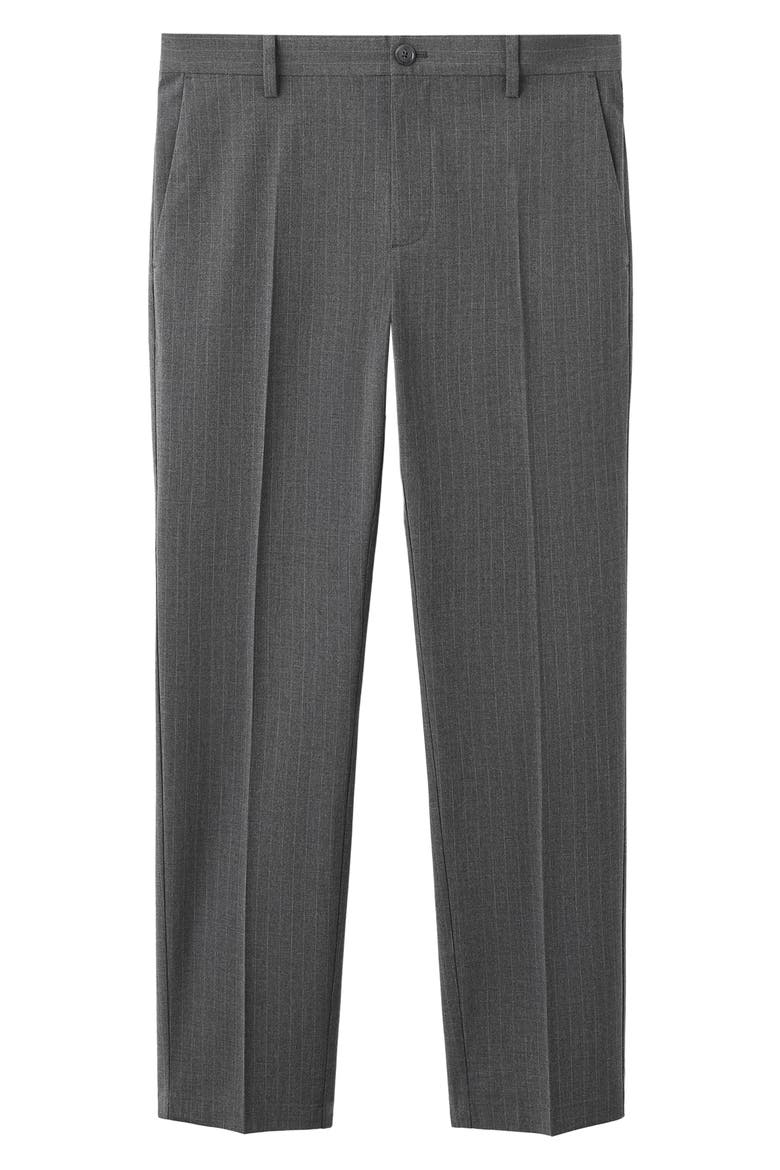 Slim Fit Pleat Front Pants, Alternate, color, GREY