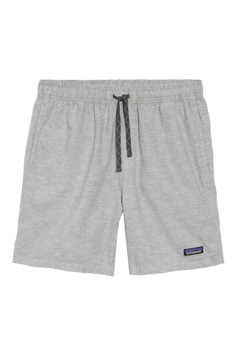 Baggies Natural Hemp Blend Shorts, Alternate, color, CHAMBRAY/ FEATHER GREY