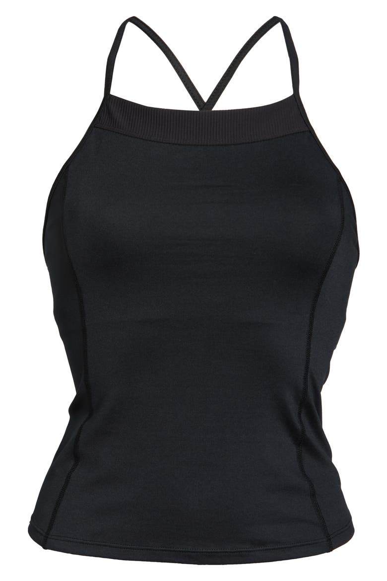 Free People FP Movement Looking Heavenly Tank, Alternate, color, BLACK
