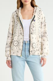 Aviator Nation Bandana Front Zip Hoodie