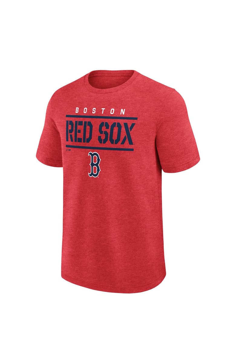 FANATICS Men's Fanatics Heather Red Boston Red Sox Top Notch T-Shirt, Alternate, color, Heather Red