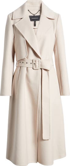 BCBG MAXAZRIA ニット デザイン トレンチコート シルク x3959 BCBGMAXAZRIA Belted Trench Coat | Nordstrom