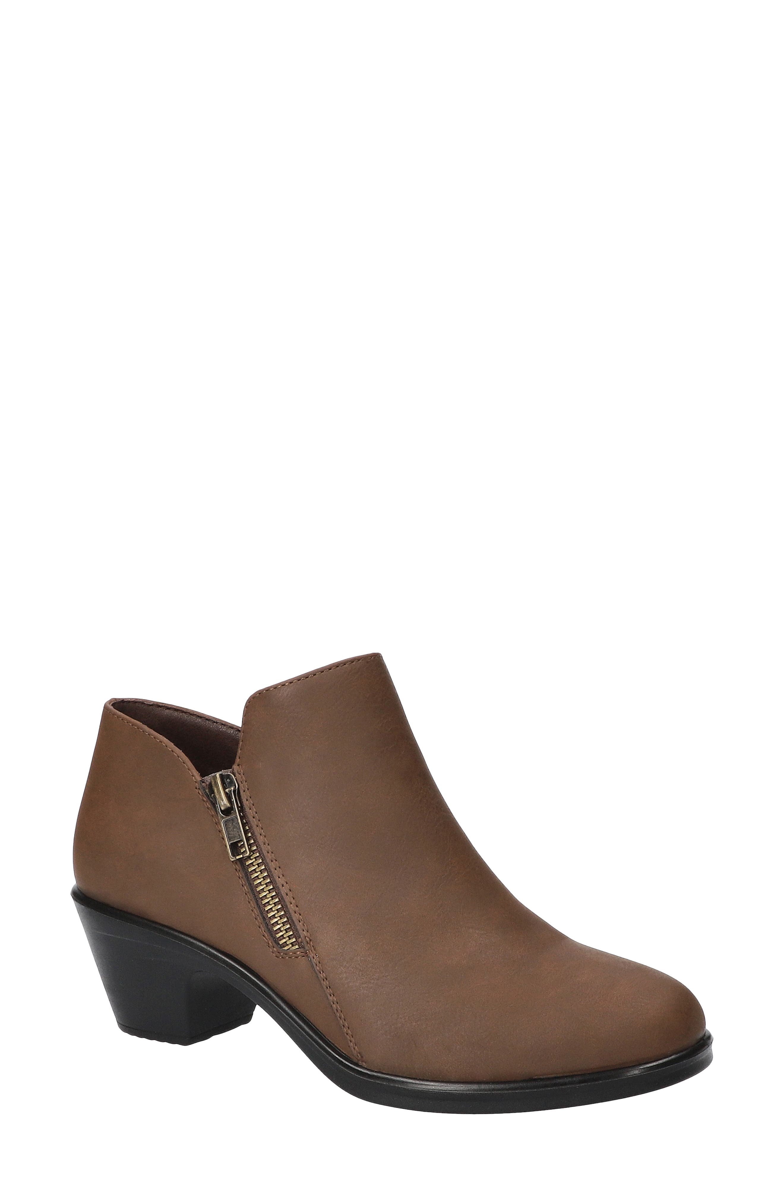 Arbor Faux Leather Ankle Bootie, Main, color, BROWN MATTE
