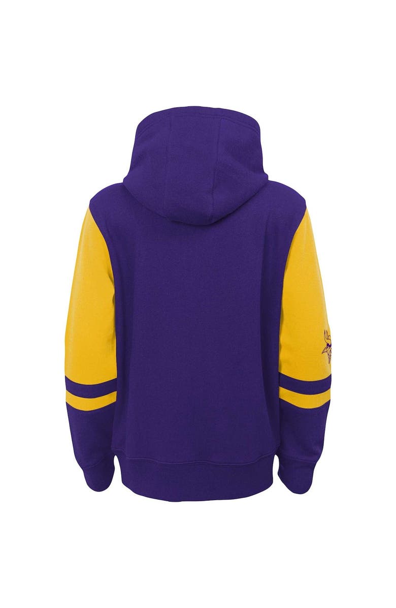 Outerstuff Youth Purple Minnesota Vikings Colorblock Full-Zip Hoodie, Alternate, color, Purple