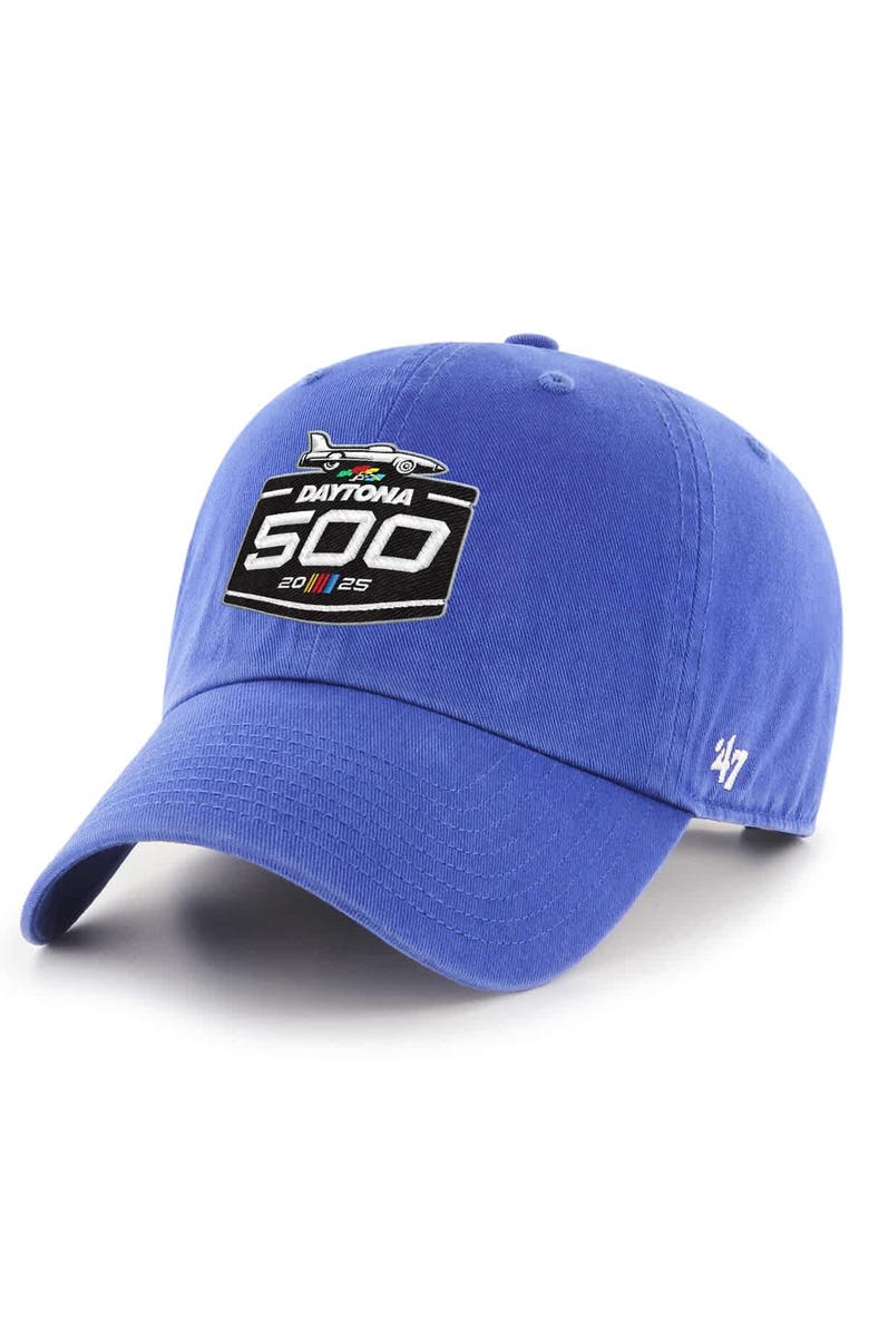 '47 Men's '47 Royal Daytona International Speedway Daytona 500 Clean Up Adjustable Hat, Main, color,