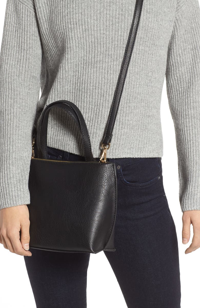 Sole Society Faux Leather Tote, Alternate, color,