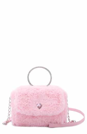 OMG Accessories Kids' Heart Faux Fur Handbag