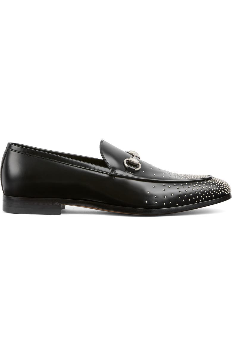 Gucci Next Studded Horsebit Loafer, Alternate, color, Black