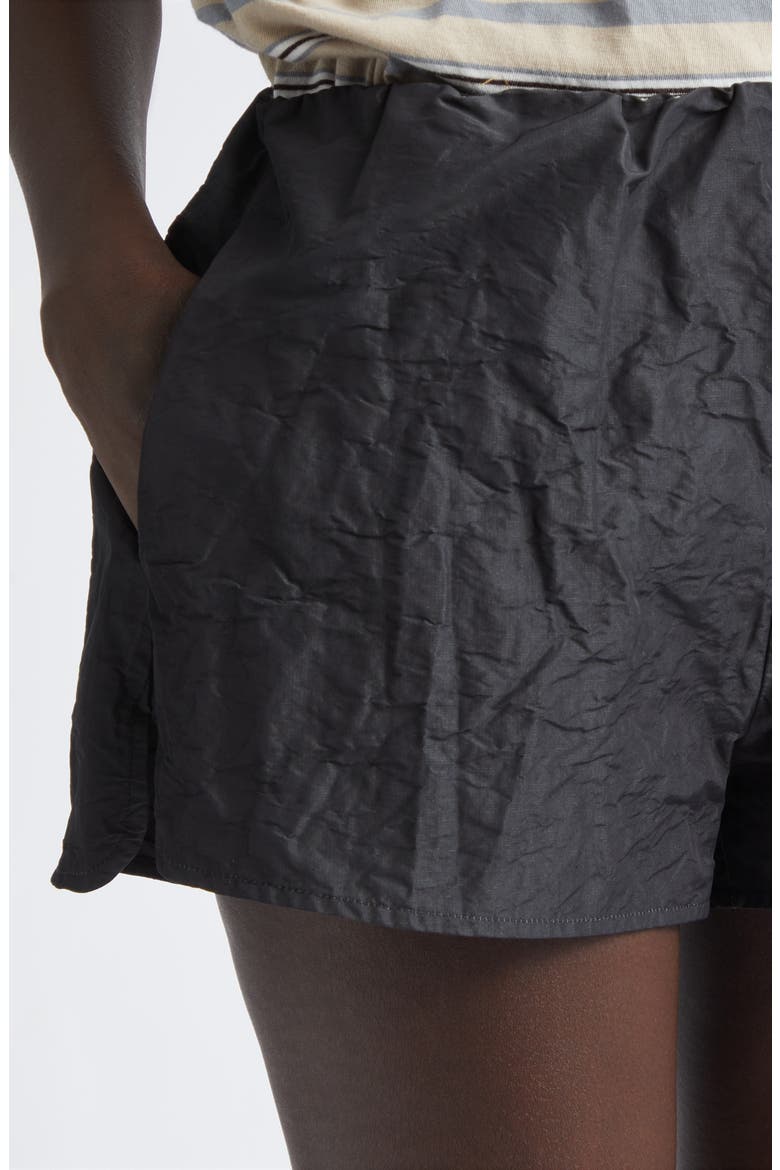 Jules Taffeta Shorts, Alternate, color, BLACK