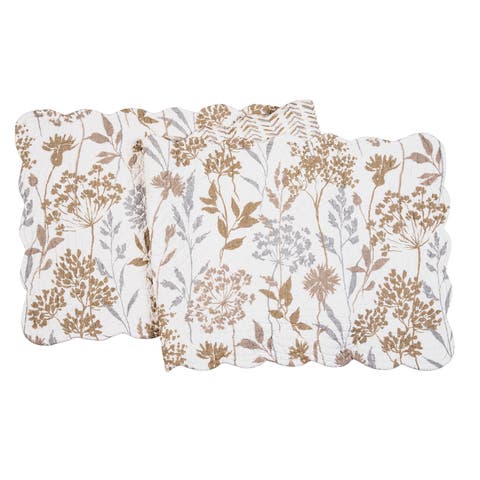 Carmella Timeless Botanical Fields Quilted Table Runner 14" x 51"