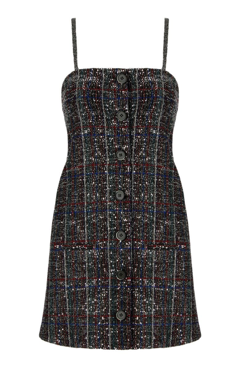 Missoni Mini Button-up Dress With Check Pattern, Alternate, color, Multicoloured
