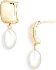 NORDSTROM RACK Faux Pearl Drop Earrings