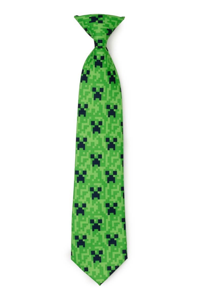 Minecraft Adult & Kids' Tie Set, Alternate, color, GREEN
