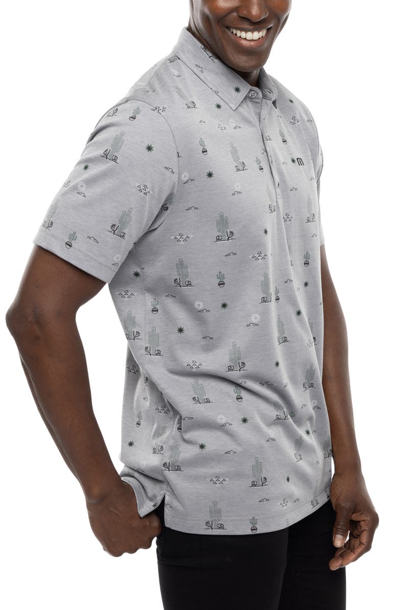 TravisMathew Candy Shores Desert Print Piqué Polo, Alternate, color, 