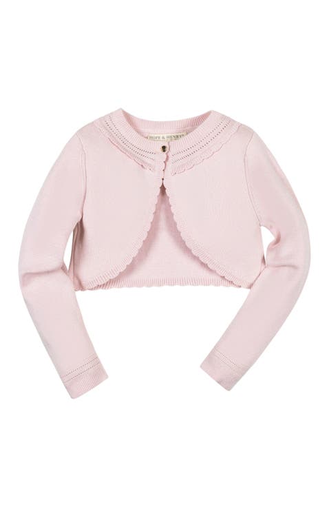 Baby Girls' Organic Cropped Special Cardigan, Infant