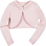 Hope & Henry Baby Girls' Organic Cropped Special Cardigan, Infant