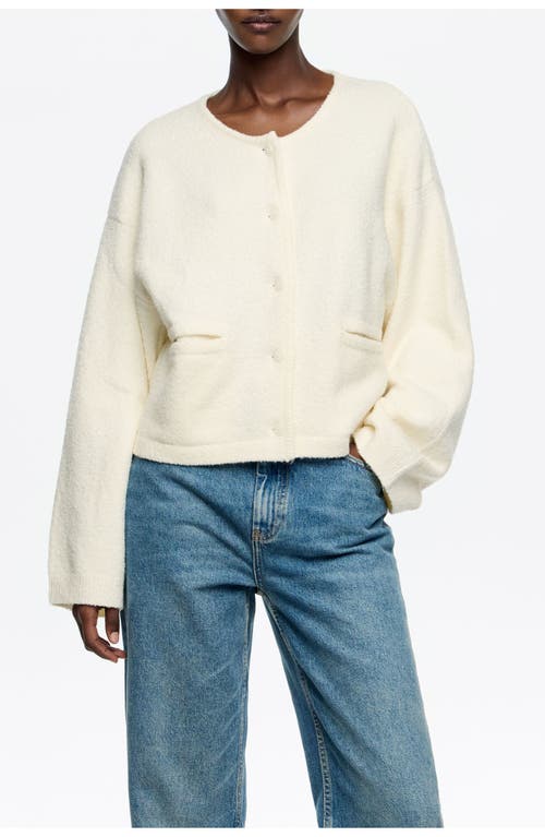 Bimba Y Lola Short Straight Cardigan In White