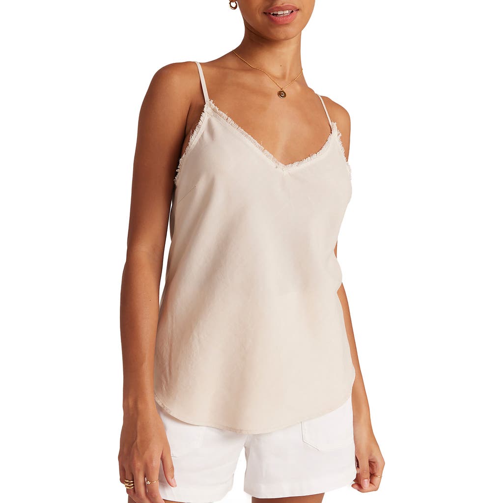 Bella Dahl Frayed Edge Camisole In Linen Sand