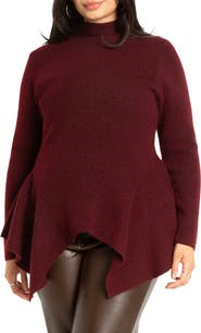 ELOQUII Peplum Sweater