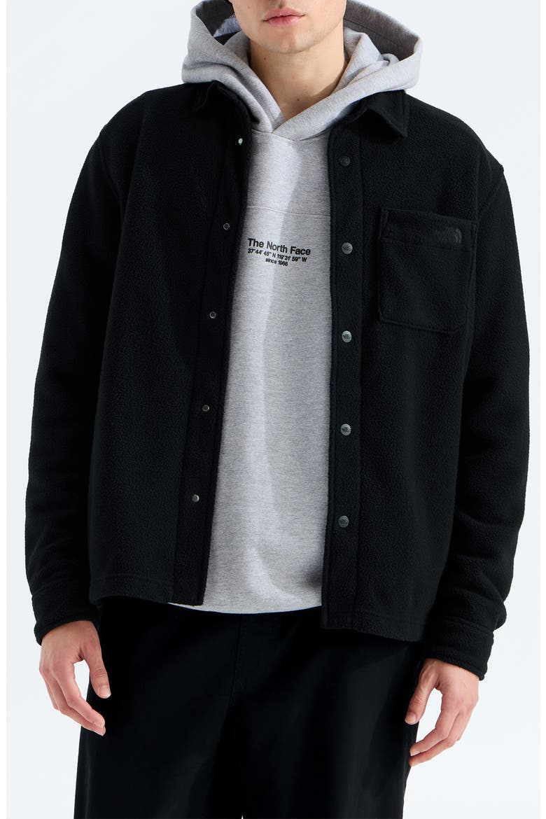 Open Range Fleece Shirt Jacket, Main, color, TNF BLACK