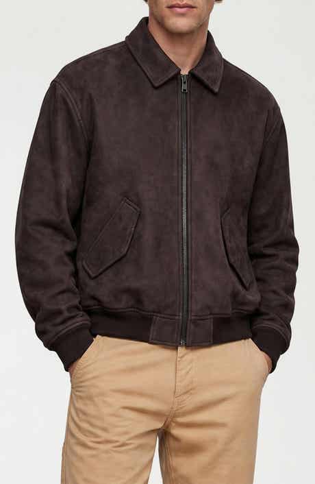 Remy Faux Suede Bomber Jacket