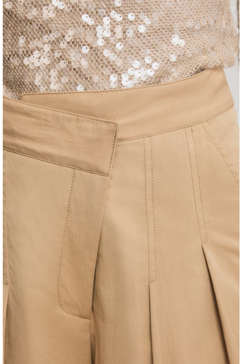 Heron Pleated Wide Leg Pants, Alternate, color, KHAKI