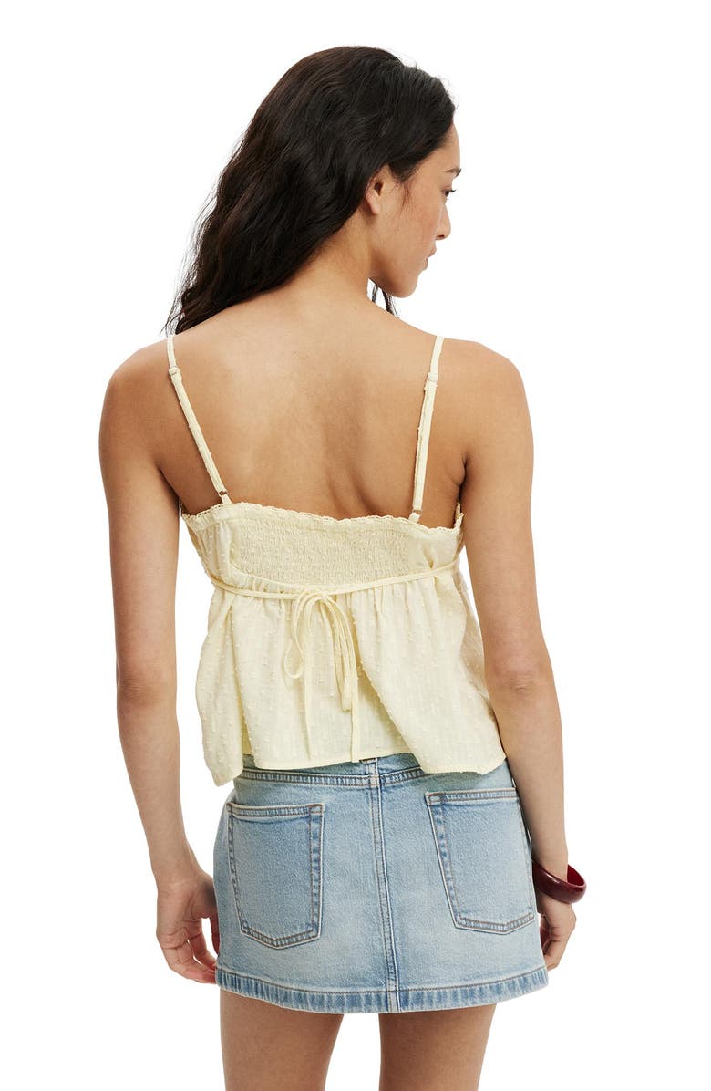 Cotton On Women's The Daydream Cami, Alternate, color, Vanilla Glow Texture