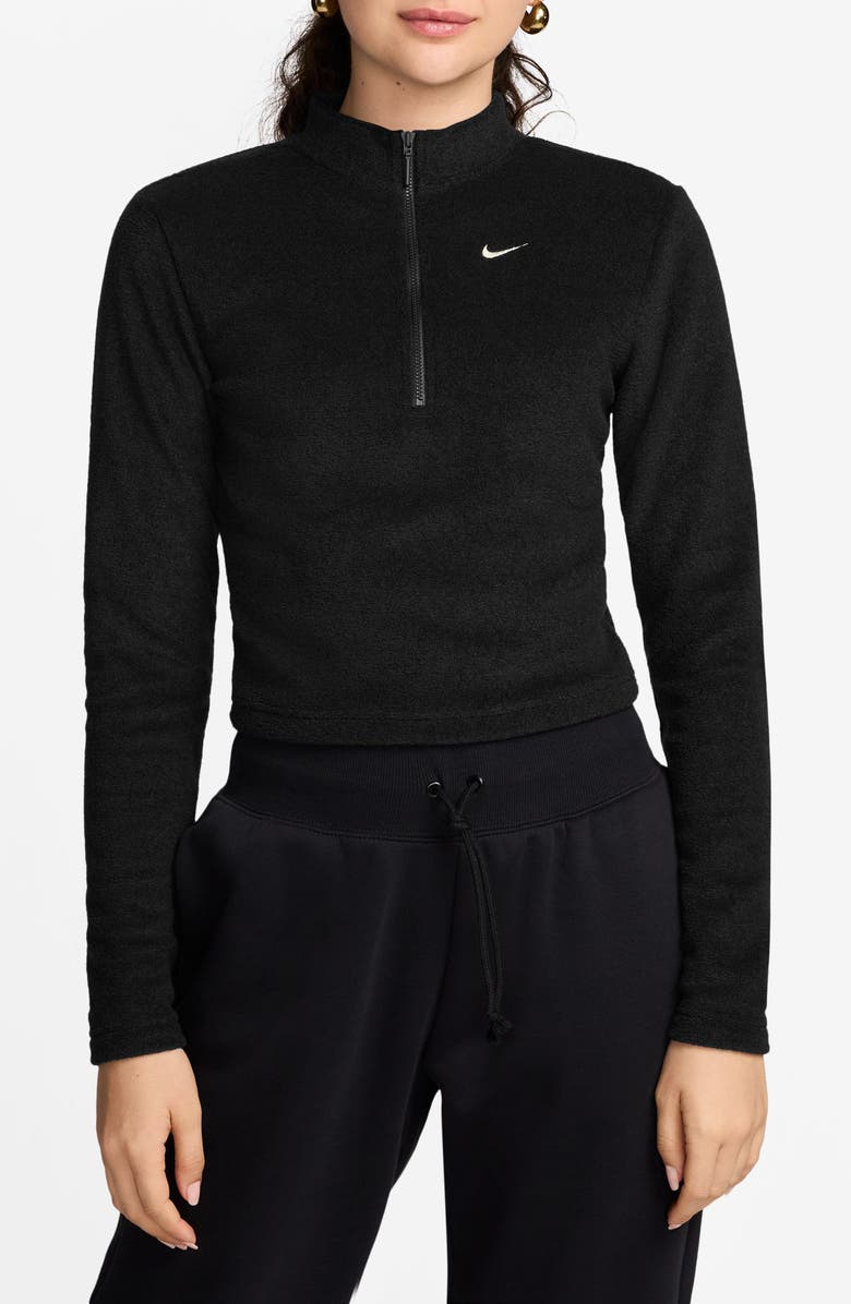 Nike Phoenix Plush Fleece Half Zip Pullover, Main, color,