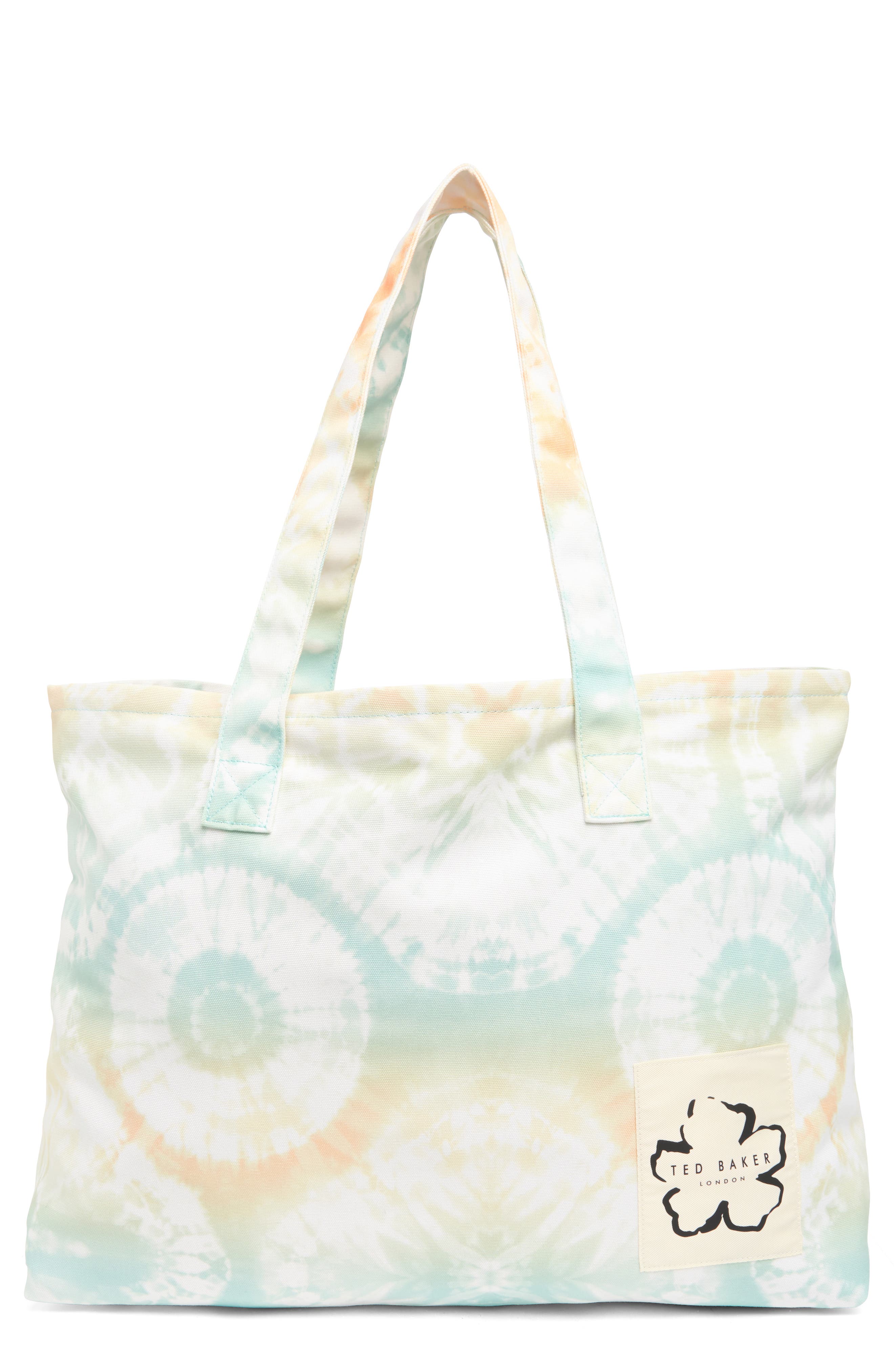 Ted Baker London Sunburst Tie Dye Tote Bag, Main, color, 