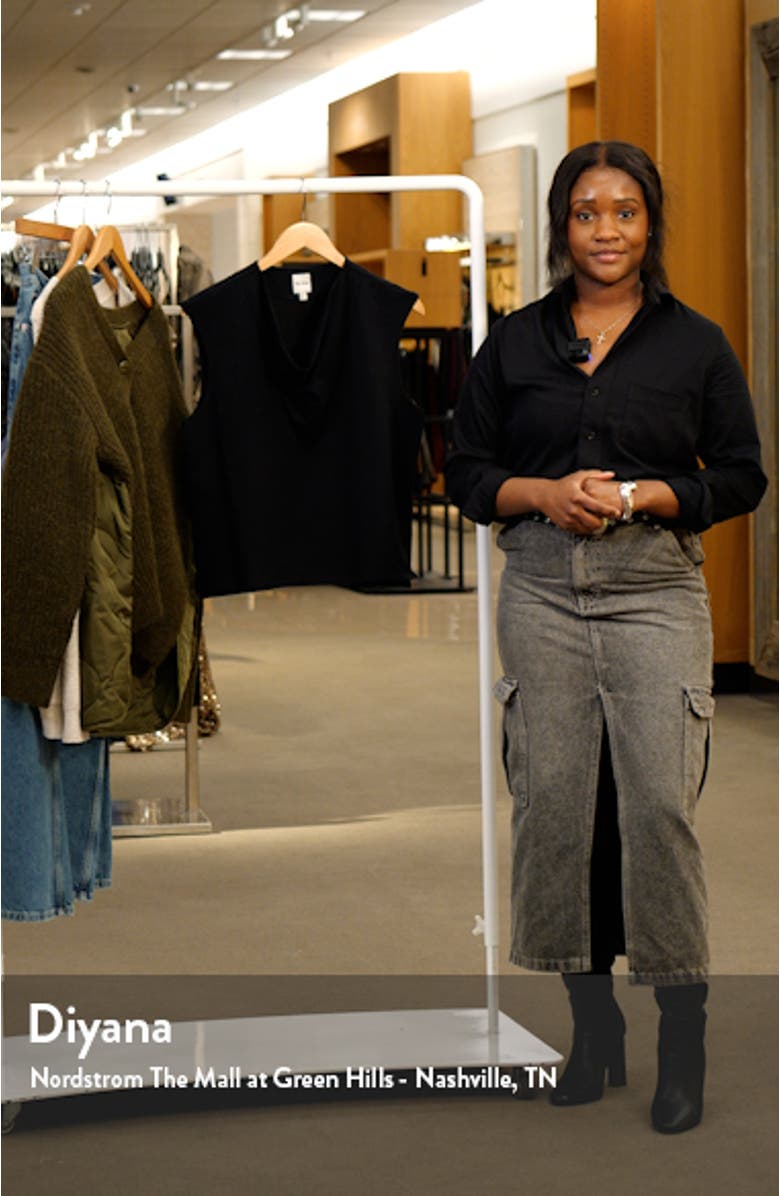 Cascade Cowl Neck Sleeveless Top, sales video thumbnail