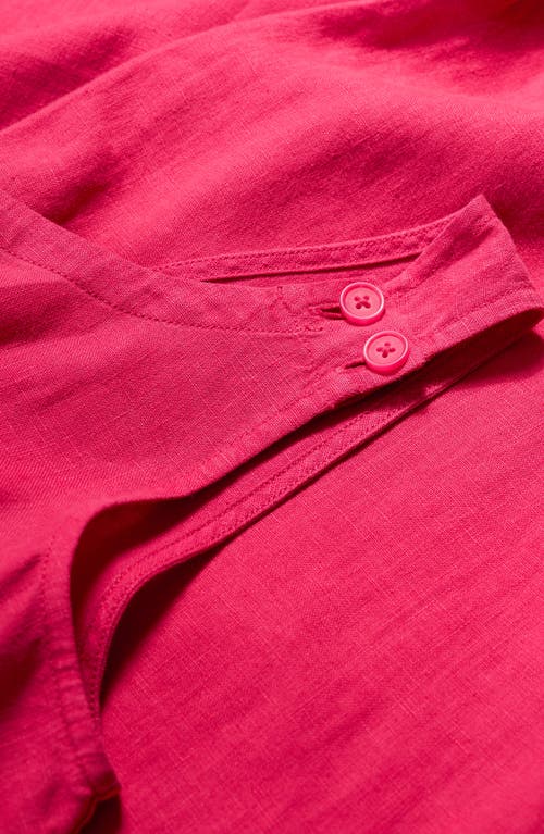 Seasalt Cornwall Salt Air Wide Leg Linen Jumpsuit In Pink