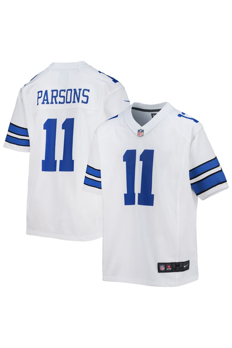 Youth Nike Micah Parsons White Dallas Cowboys Game Jersey, Main, color, White