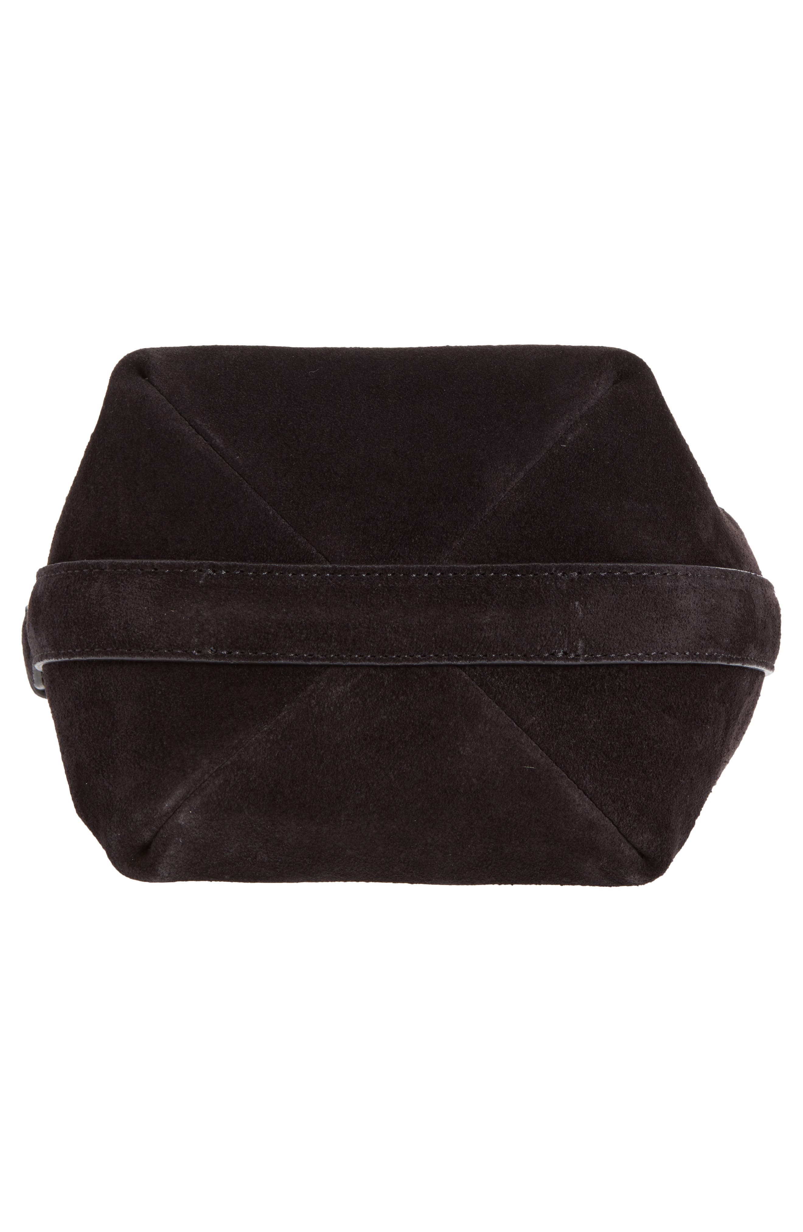 Petite Belted Suede Tote, Alternate, color, ESPRESSO