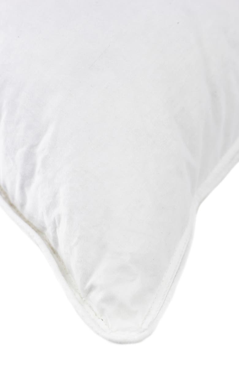 MELANGE HOME 650 Fill Power Down 300 Thread Count Pillow, Alternate, color, White