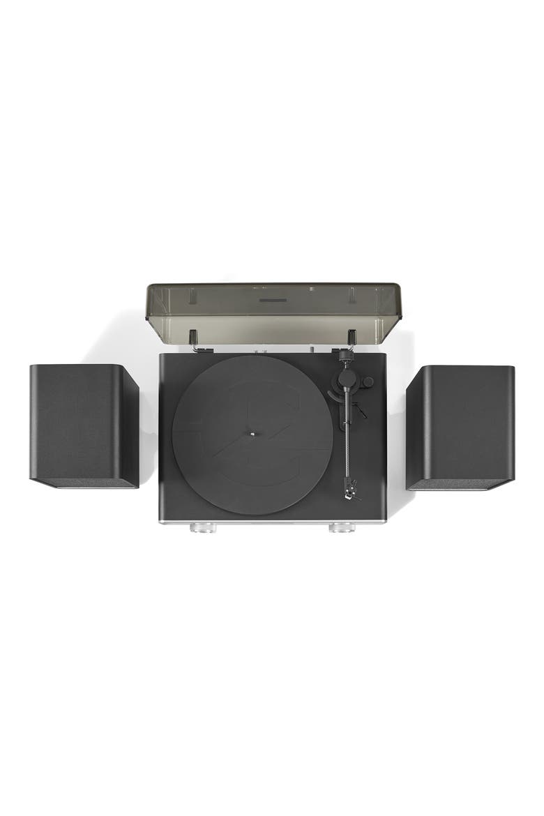 C92 Record Player with Speakers, Alternate, color, BLACK