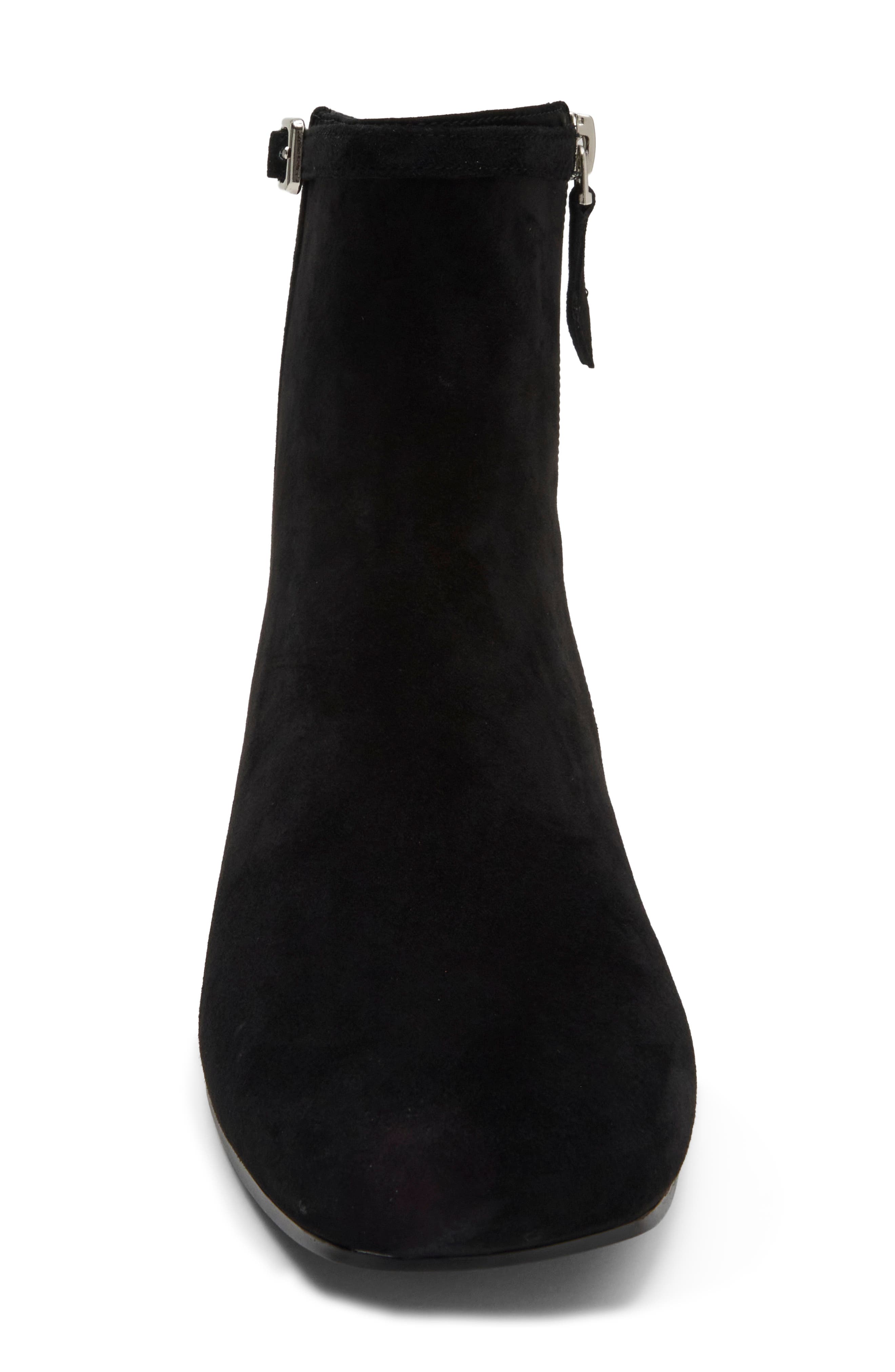 Reggiani Leather Bootie, Alternate, color, BLACK SUEDE