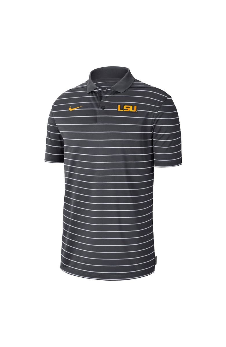 Nike Men's Nike Anthracite LSU Tigers 2022 Early Season Coaches Performance Polo, Alternate, color, 
